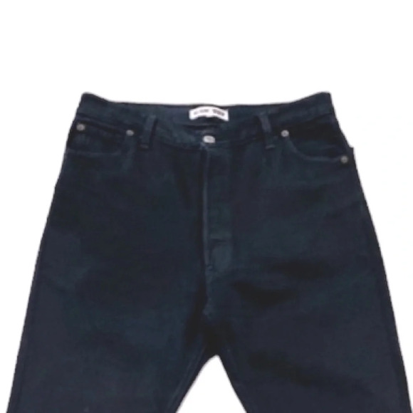 Re/Done Levi's Black High Rise Crop Jeans Size 28 - Picture 4 of 12